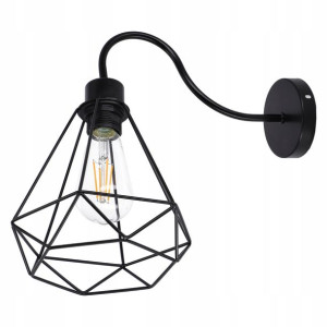 Lampa ścienna kinkiet na ścianę Loft Diament E27