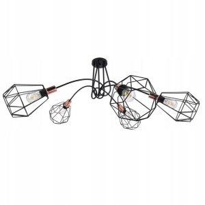 Lampa sufitowa wisząca Diament Loft Żyrandol RETRO