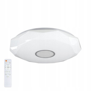 Panel Led Natynkowy Plafon Lampa 70w Biały + Chrom