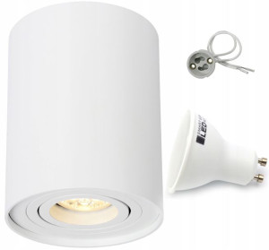 Oprawa Natynkowa Halogenowa Led Tuba + Gu10 9w