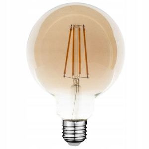 Żarówka G95 8W E27 Grey Edison Ozdobna Filament