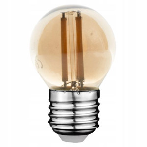 Żarówka G45 4W E27 Grey Edison Ozdobna Filament