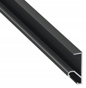 Profil aluminowy do półek szaf Q18 2m Czarny