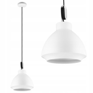 Lampa sufitowa wisząca Loft Żyrandol RETRO BIAŁA