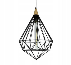 Lampa sufitowa wisząca Diament Loft EDISON E27 BIG