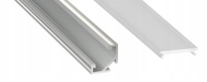Profil Aluminiowy Narożny Do Taśm Led 1m Z Kloszem
