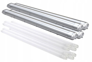 4x Oprawa Hermetyczna lampa LED do garażu 120cm