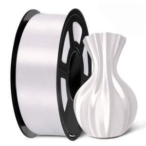Filament SUNLU PLA 1.75mm 1kg SILK White Biały