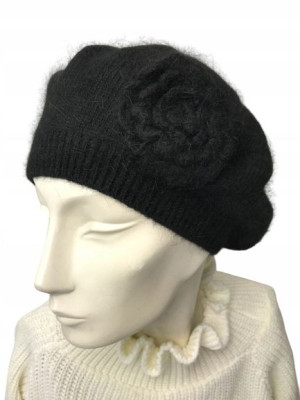 Klasyczny Beret Damski Czarny