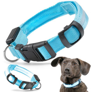 Obroża Świecąca Led Dla Psa Kota 3 Tryby 34-44cm M