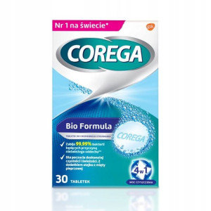 Corega Bio Formula Tabletki do Czyszczenia Protez