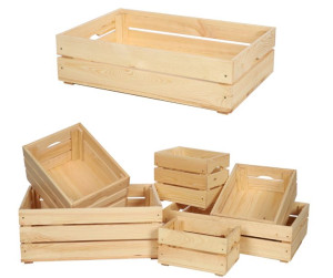 Drewniana Skrzynia 16,5x60x40 cm Naturalna Drewno sosnowe Surowy 37 litrów