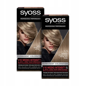 Syoss Farba do włosów 7_5 Popielaty Blond x2