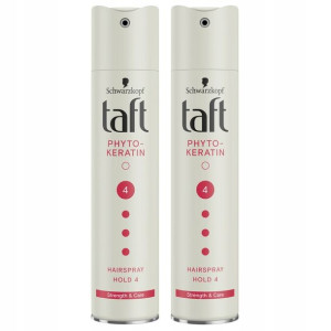 Taft Keratin Lakier do Włosów Zestaw 2x250ml