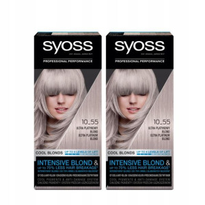 Syoss Farba do włosów 10-55 Platynowy Blond x 2szt