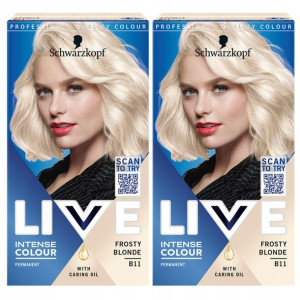 Schwarzkopf Live B11 Farba Włosów Frosty Blonde x2