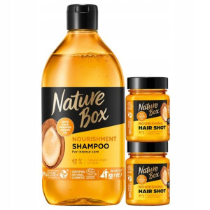 Nature Box Argan Hair Shot Maska Szampon 3 szt