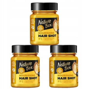 Nature Box Hair Shot Maska do Włosów Argan 3x60ml