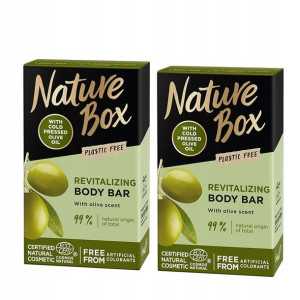 Nature Box Kostka Myjąca do Ciała Oliwka 2 szt.