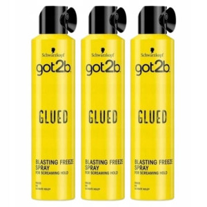 Schwarzkopf Got2b Glued Spray Utrwalający 3x300ml