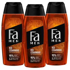 Fa Men Żel pod Prysznic Drzewo Cedrowe 3x400ml