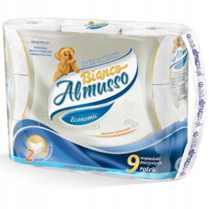 Almusso Papier Toaletowy 2war 9szt Bianco