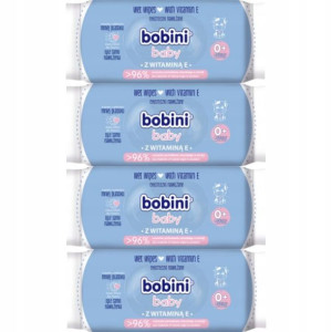 Bobini Baby Chusteczki Nawilżane Wit. E 60szt x4