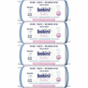 Bobini Baby Chusteczki Nawilżane Dzieci 60szt x4