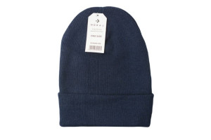 Czapka zimowa męska granat beanie klasyczna Moraj