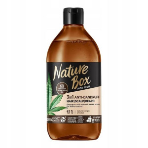 Nature Box Men Szampon Włosów Olej Konopny 385ml