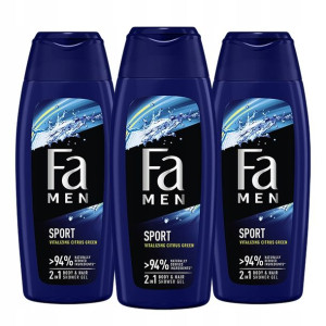 Fa Men Żel pod Prysznic Active Sport Cytrus 400 x3