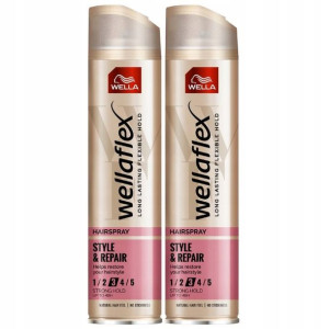 Wellaflex Style Repair Lakier do Włosów 250ml x2