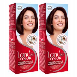 Londa Color Farba do Włosów Ciemny Kasztan 4/76 x2
