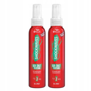 Wella Shockwaves Sea Salt Spray do Włosów 150ml x2