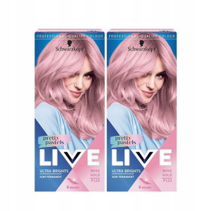 Live Farba do Włosów Pastel Róż P123 Rose Gold x2