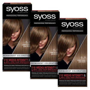 Syoss Farba do włosów 6-8 Ciemny Blond x3szt.