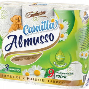 Almusso Papierowy Toaletowy Camilla 3Warstwy 9szt.
