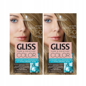Gliss Color Farba do włosów 8-0 Naturalny Blond x2