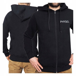 Bluza Z Kapturem Rozpinana Physio Czarna Xxl