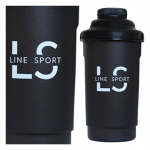 Shaker Do Białka Odżywek Linesport 600ml Czarny