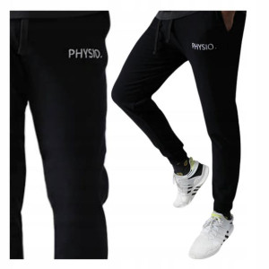 Spodnie Dresowe Męskie Physio Czarne S/m