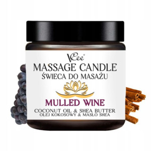 Świeca do masażu relaksującego MULLED WINE VCee