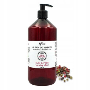 Naturalny OLEJEK DO MASAŻU efekt rozgrzania 1000ml