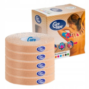 PLASTRY KINESIOTAPING CureTape Classic 1cm x 5m