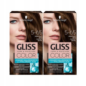 Gliss Color Farba do włosów 5-65 Orzechowy Brąz x2