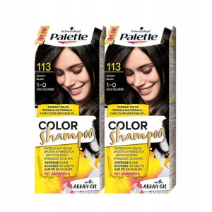 Palette Szampon Koloryzujący 113 Czerń 24 mycia x2