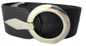 PASEK DAMSKI CZARNY szeroki 6 cm do sukienki