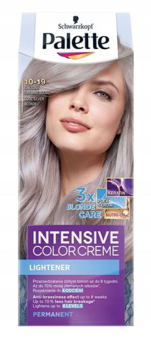 Palette Farba do włosów 10-19 Chłodn Srebrny Blond