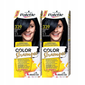 Palette Szampon Koloryzujący 339 Granat Czerń x2