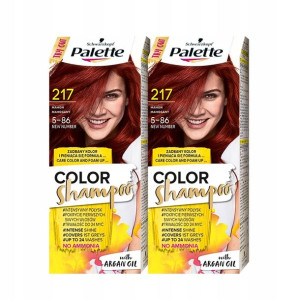 Palette Szampon Koloryzujący 217 Mahoń 24 mycia x2